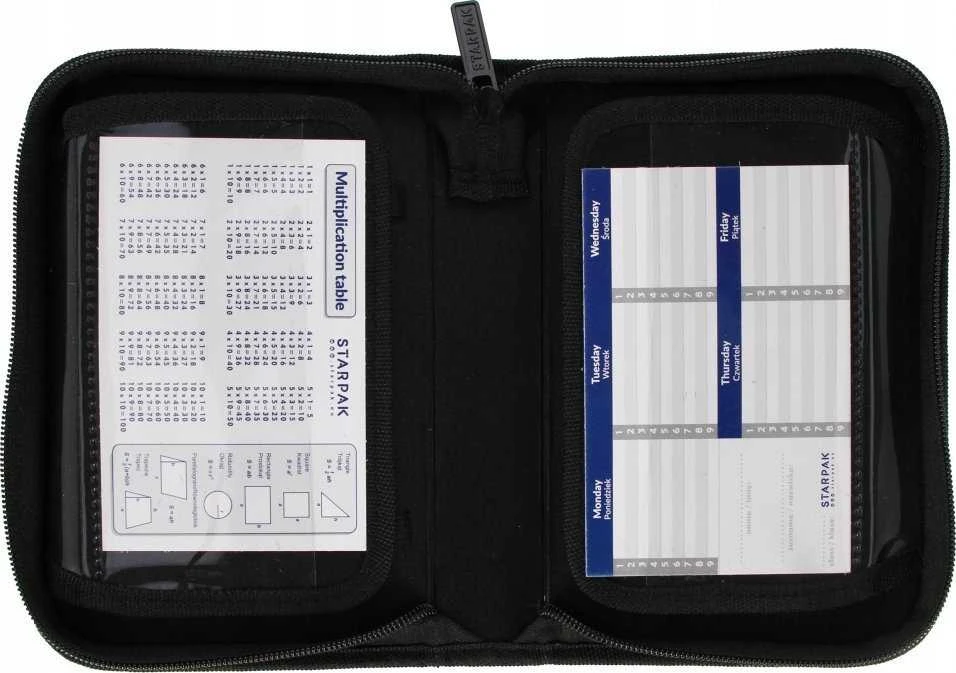 Starpak pieštukų dėklas PIORNIK 1ZAM 2CLAP PIXEL Pilkas STK-35 PB 12/48
