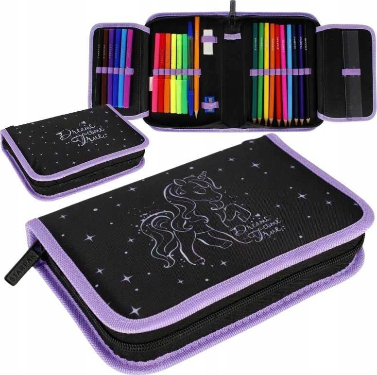 Starpak pieštukų dėklas PIORNIK 1ZAM 2KLAP WYP UNICORN H STK-25 PB 12/48