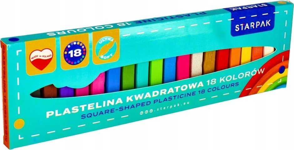 Starpak Plastilinas, 18 spalvų