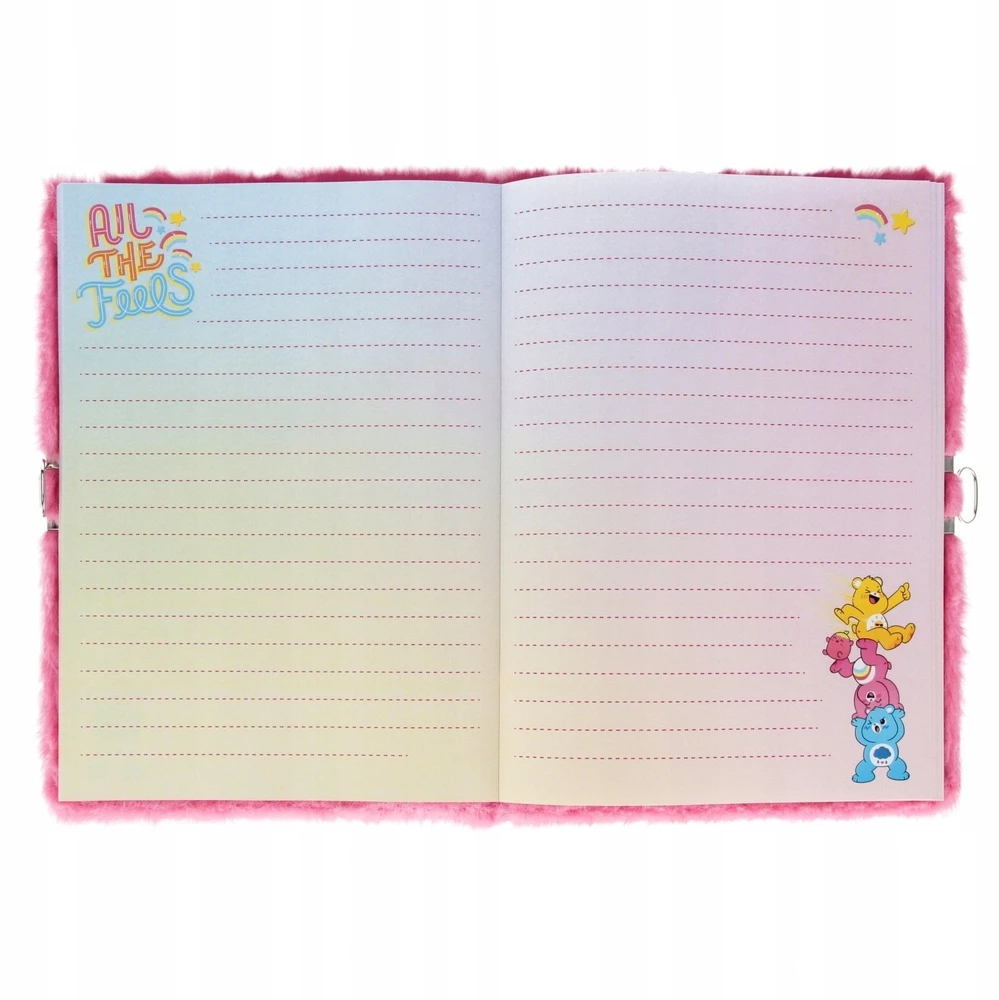 Starpak pliušinis dienoraštis Zam A5/80K CARE BEARS STK PB
