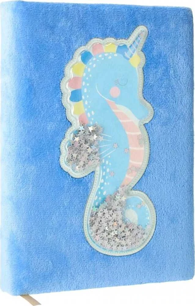 Pliušinis sąsiuvinis A5 Seahorse STARPAK 502122