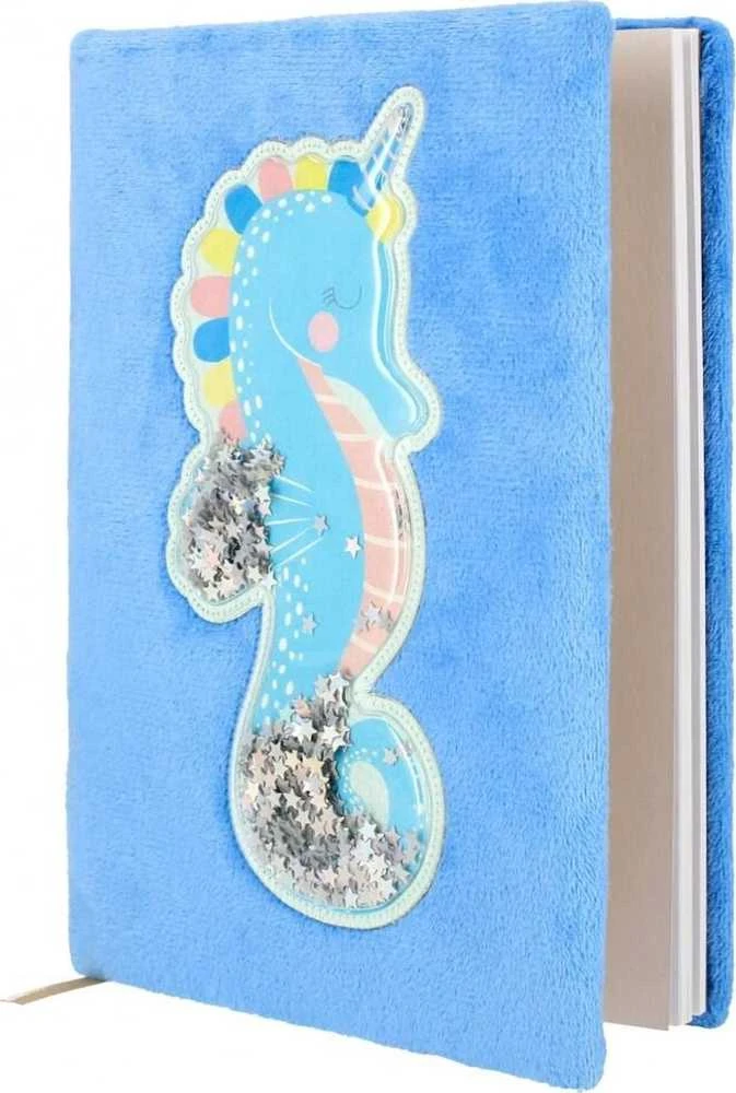 Pliušinis sąsiuvinis A5 Seahorse STARPAK 502122
