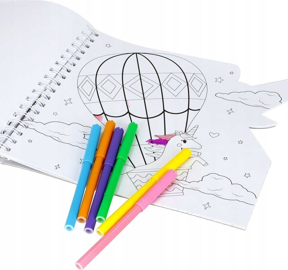 Kūrybinis dažymo rašiklių rinkinys Unicorn STARPAK 497702