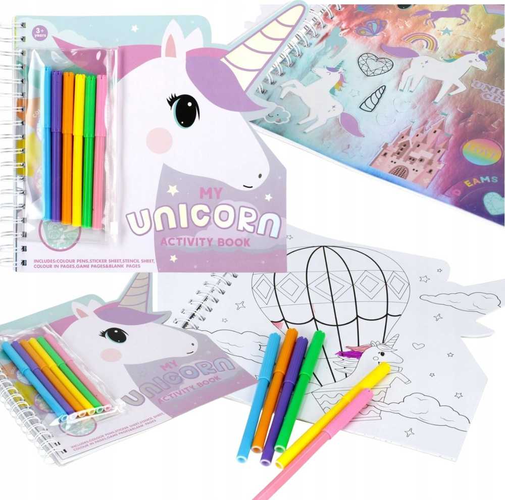 Kūrybinis dažymo rašiklių rinkinys Unicorn STARPAK 497702