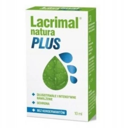 Starpharma „Lacrimal Natura Plus“ drėkinamieji akių lašai, 10 ml
