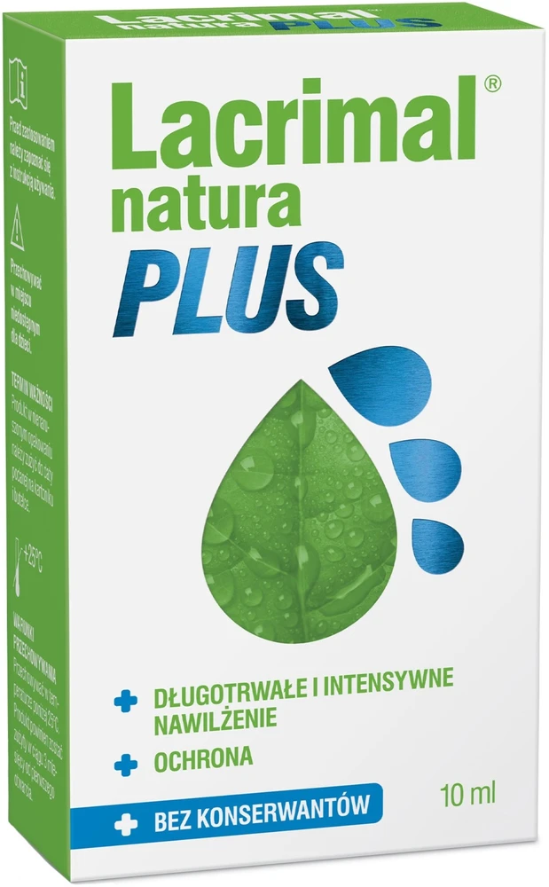 Starpharma „Lacrimal Natura Plus“ drėkinamieji akių lašai, 10 ml