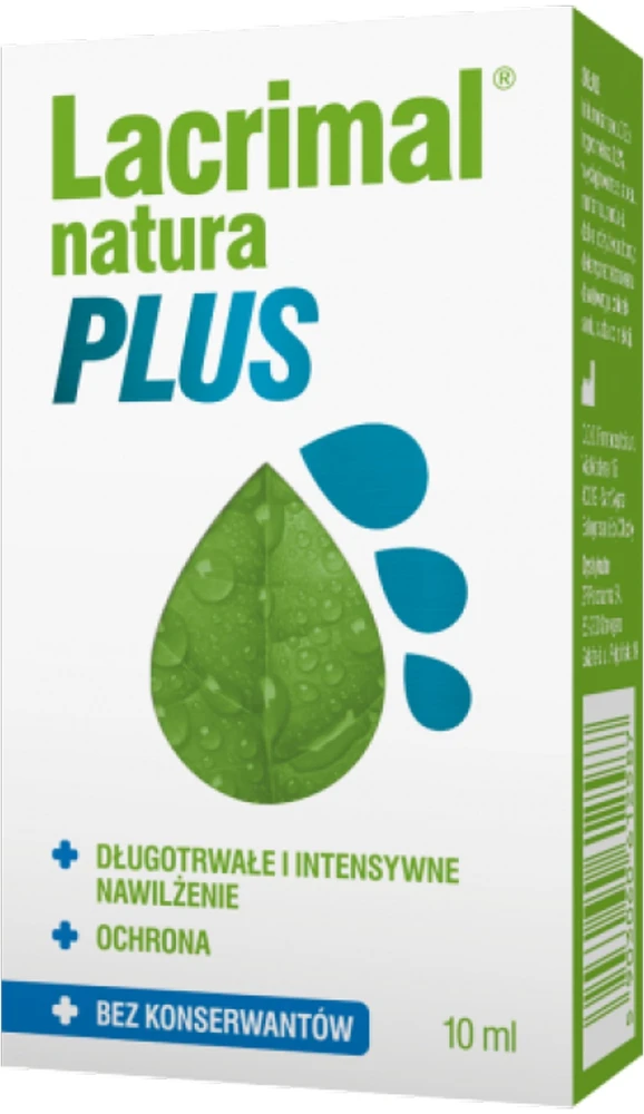 Starpharma „Lacrimal Natura Plus“ drėkinamieji akių lašai, 10 ml