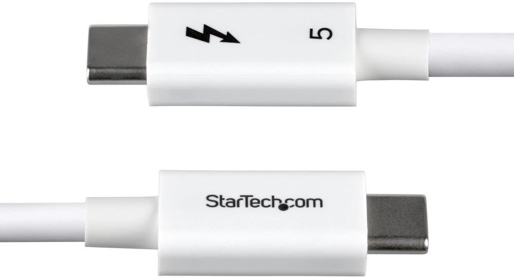 Kabelis USB StarTech Thunderbolt 5 1 m USB-C do USB-C 80-120 Gb/s 240 W PD 8K 60 Hz Baltas (TBLT5MM1M240WWH)