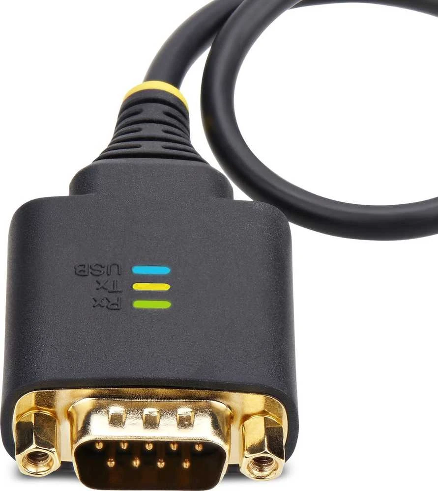 „StarTech 1P1FFC-USB-SERIAL“ lygiagretusis kabelis, juodas 0,3 m A tipo USB DB-9