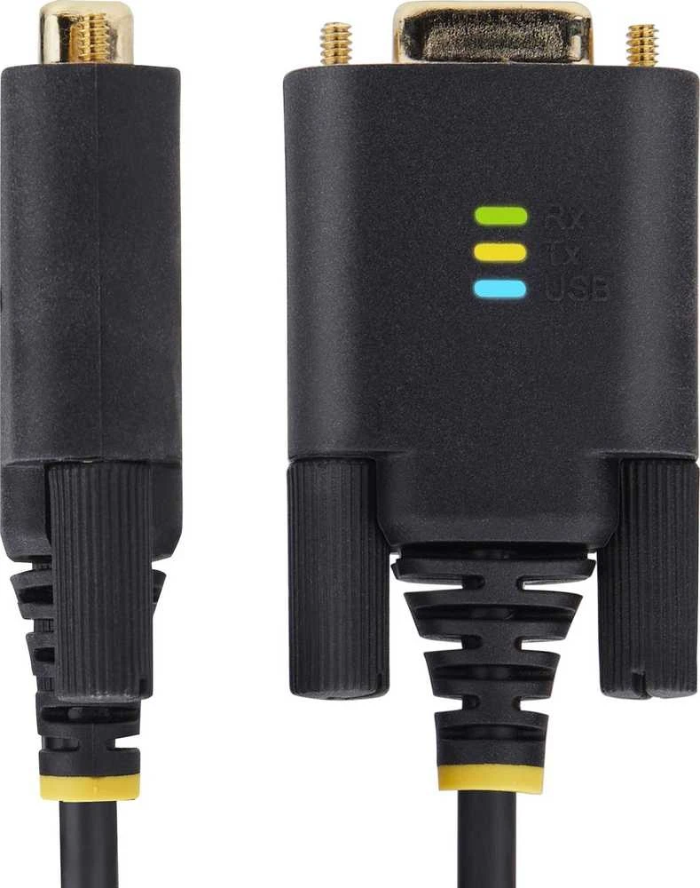 StarTech 1P6FFCN-USB-SERIAL lygiagretus kabelis Juodas 2 m USB Type-A DB-9