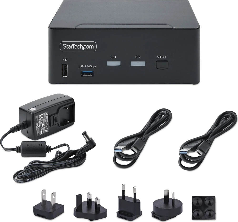 Przełącznik StarTech 2-PORT DP 1.4 KVM SWITCH - DUAL-MONITORIUS DISPLAYPORT KVM