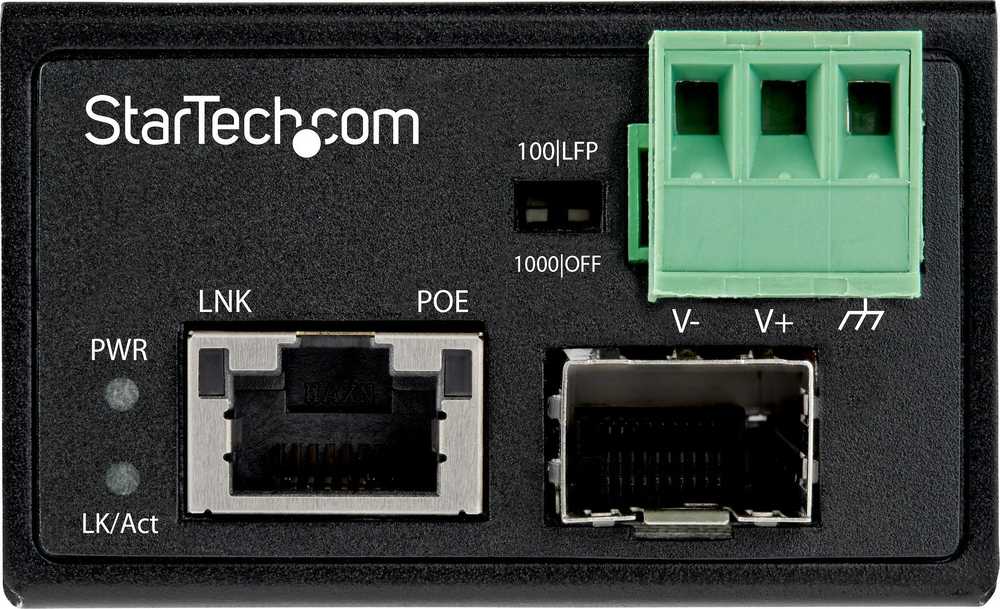 StarTech 30W POE+ šviesolaidis į eternetą