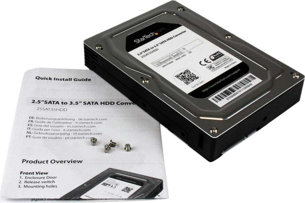 Kieszeń StarTech 3.5'' na dysk 2.5'' SATA HDD/SSD (25SAT35HDD)