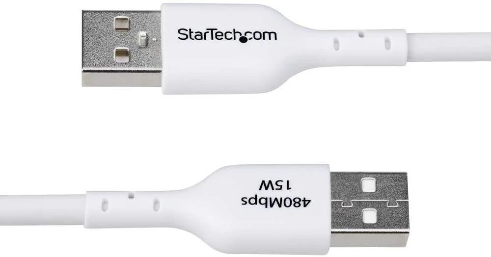 „StarTech“ 3M USB-A į USB-C kabelis, baltas / įkroviklio laidas, USB 2.0 duomenų perdavimas