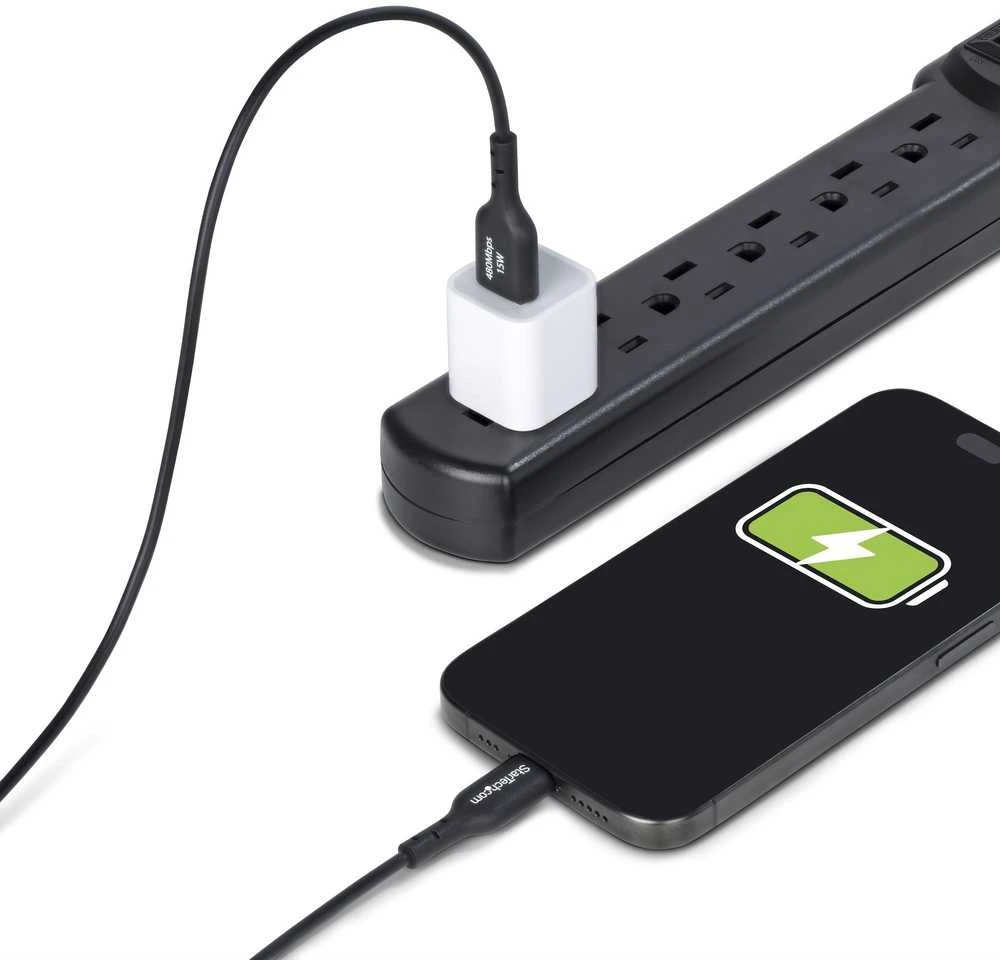 Kabelis USB StarTech USB-A - USB-C 3 m Juodas (USB2AC3MNC)