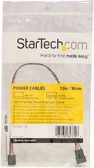 „StarTech“ 4 kontaktų – 4 kontaktų, 0,3 m, daugiaspalvis (FAN4EXT12)