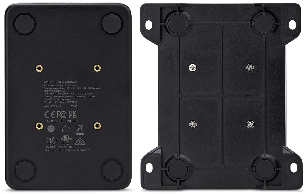 Įkroviklis StarTech USB-C 4 wyjścia 240W (424DUK-USB-C-CHARGER)