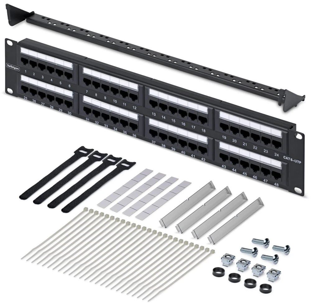 StarTech 48-PORT 2U CAT6 PATCH PANEL
