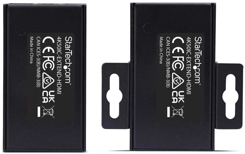 StarTech 4K50IC-EXTEND-HDMI AV Extender AV siųstuvas ir imtuvas Juodas