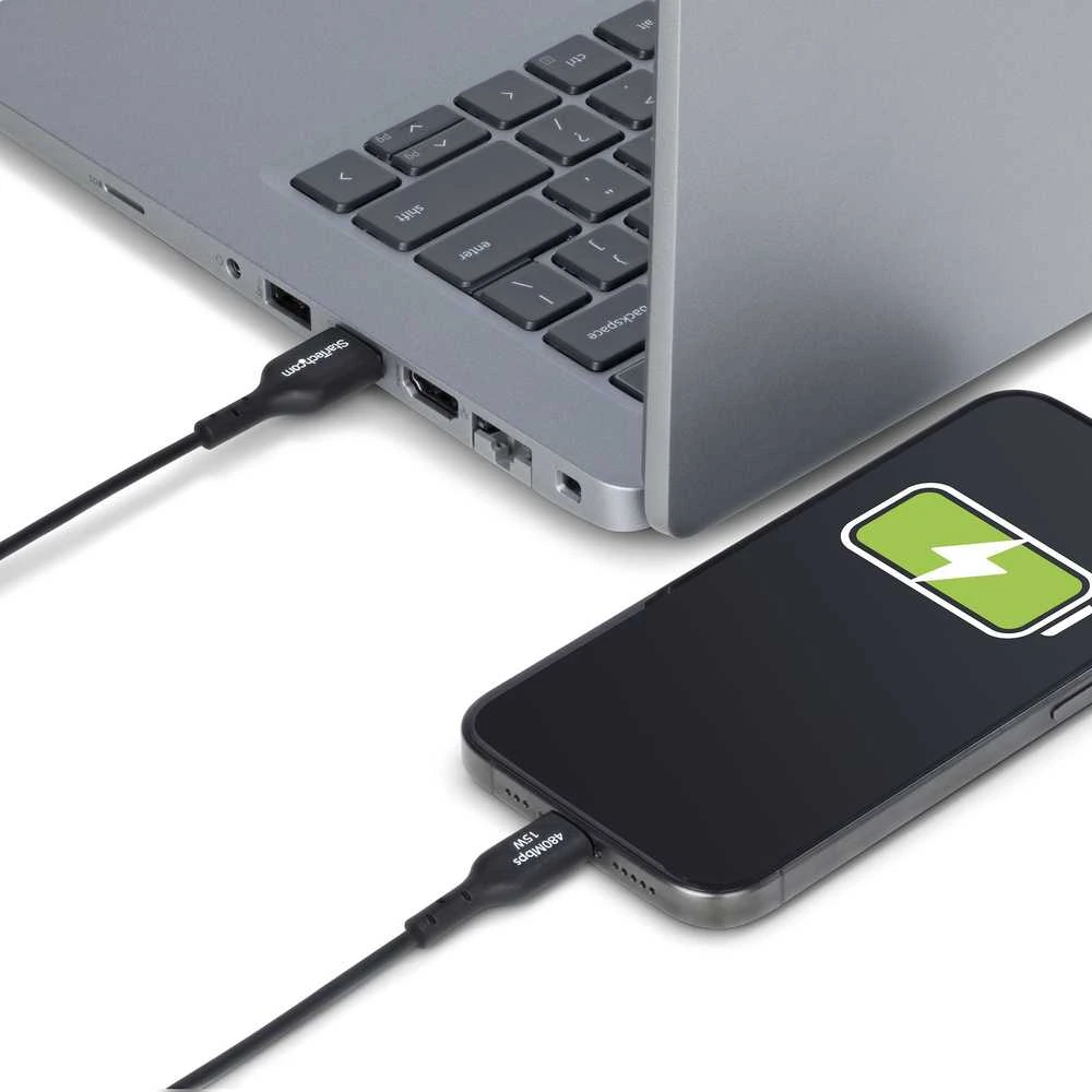 Kabelis USB StarTech USB-A - USB-C 4 m Juodas (USB2AC4MBKE)