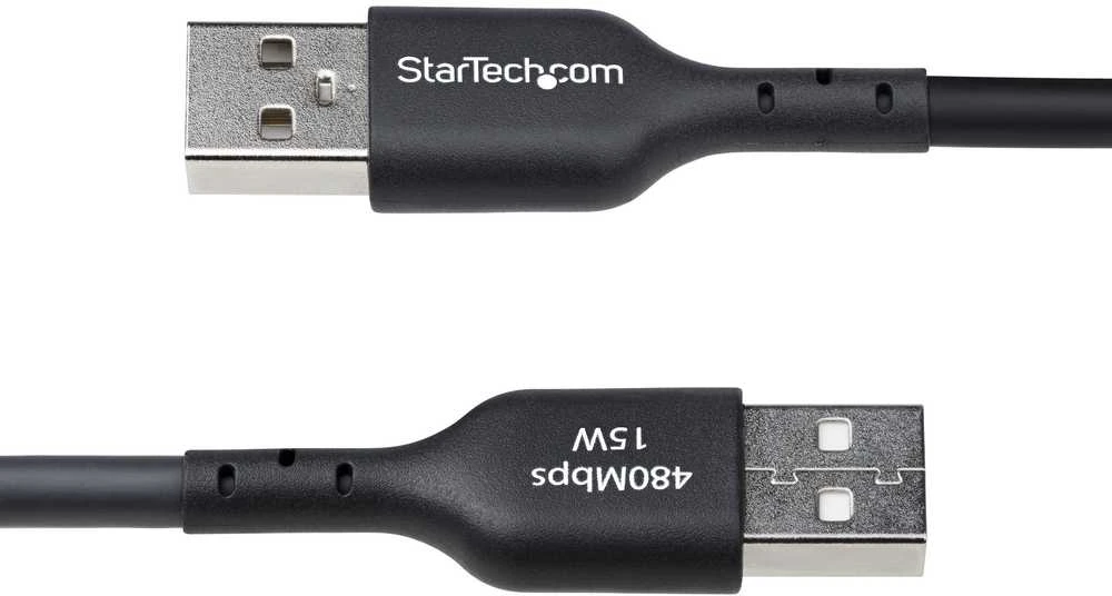 Kabelis USB StarTech USB-A - USB-C 4 m Juodas (USB2AC4MBKE)