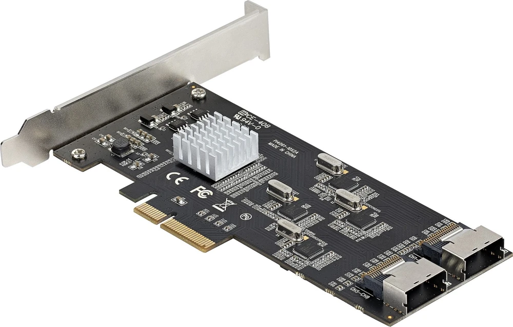 STARTECH.COM SATA PCIe Controller 8 Port - 6Gbit/s SATA PCIe Schnittstellenkarte - PCIe x4 Gen2 zu SATA III - SATA HDD/SSD