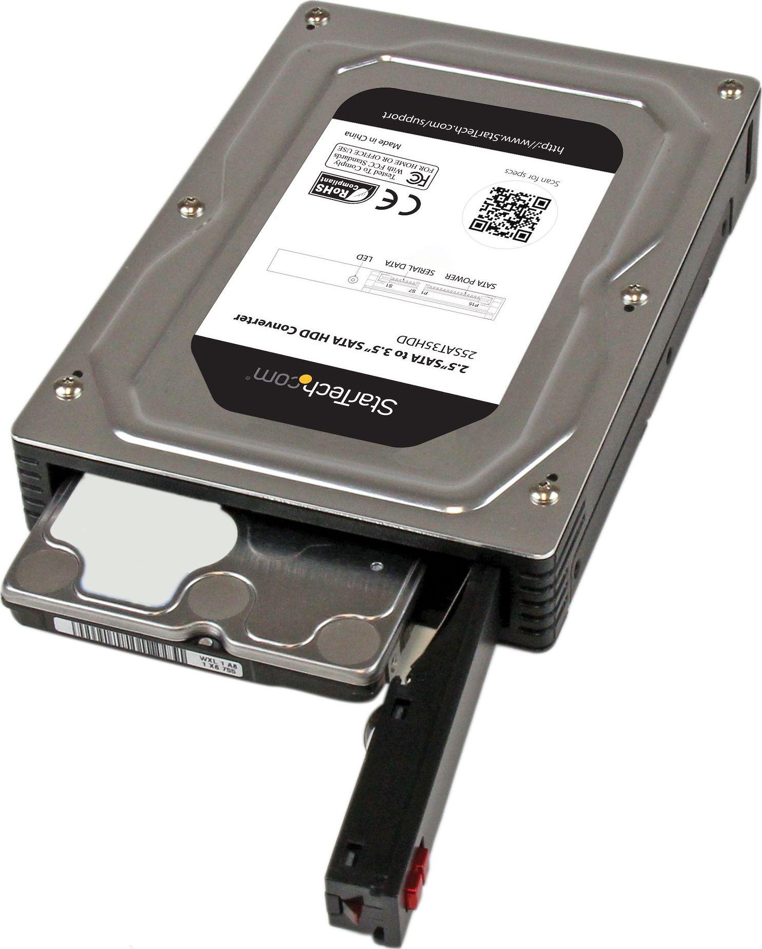 Kieszeń StarTech 3.5'' na dysk 2.5'' SATA HDD/SSD (25SAT35HDD)