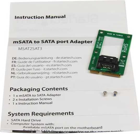 StarTech Adapteris MSATA į SATA (MSAT2SAT3)