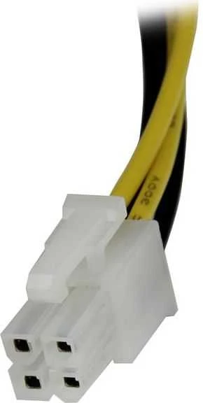 StarTech ATX/EPS 4 kontaktų – ATX/EPS 4 kontaktų, 0,2 m, Geltonas (ATXP4EXT)