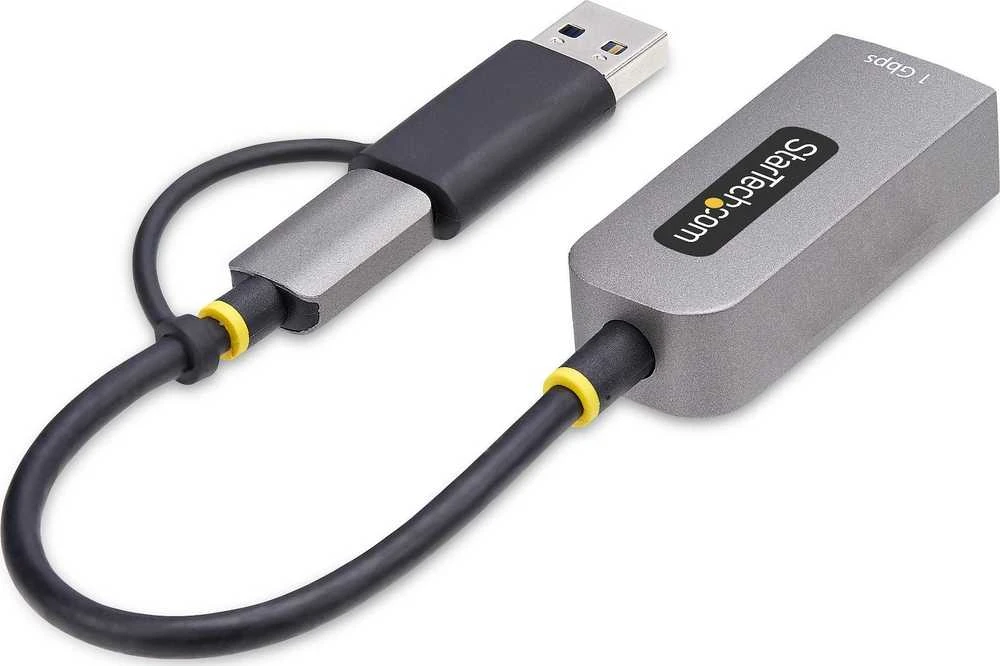 „StarTech“ USB-C–Ethernet adapteris su USB-A adapteriu, 6 colių / 15 cm laidu