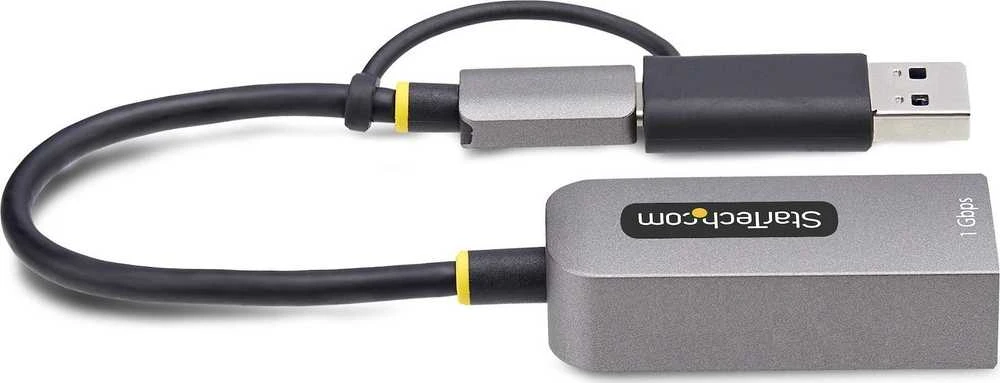 „StarTech“ USB-C–Ethernet adapteris su USB-A adapteriu, 6 colių / 15 cm laidu