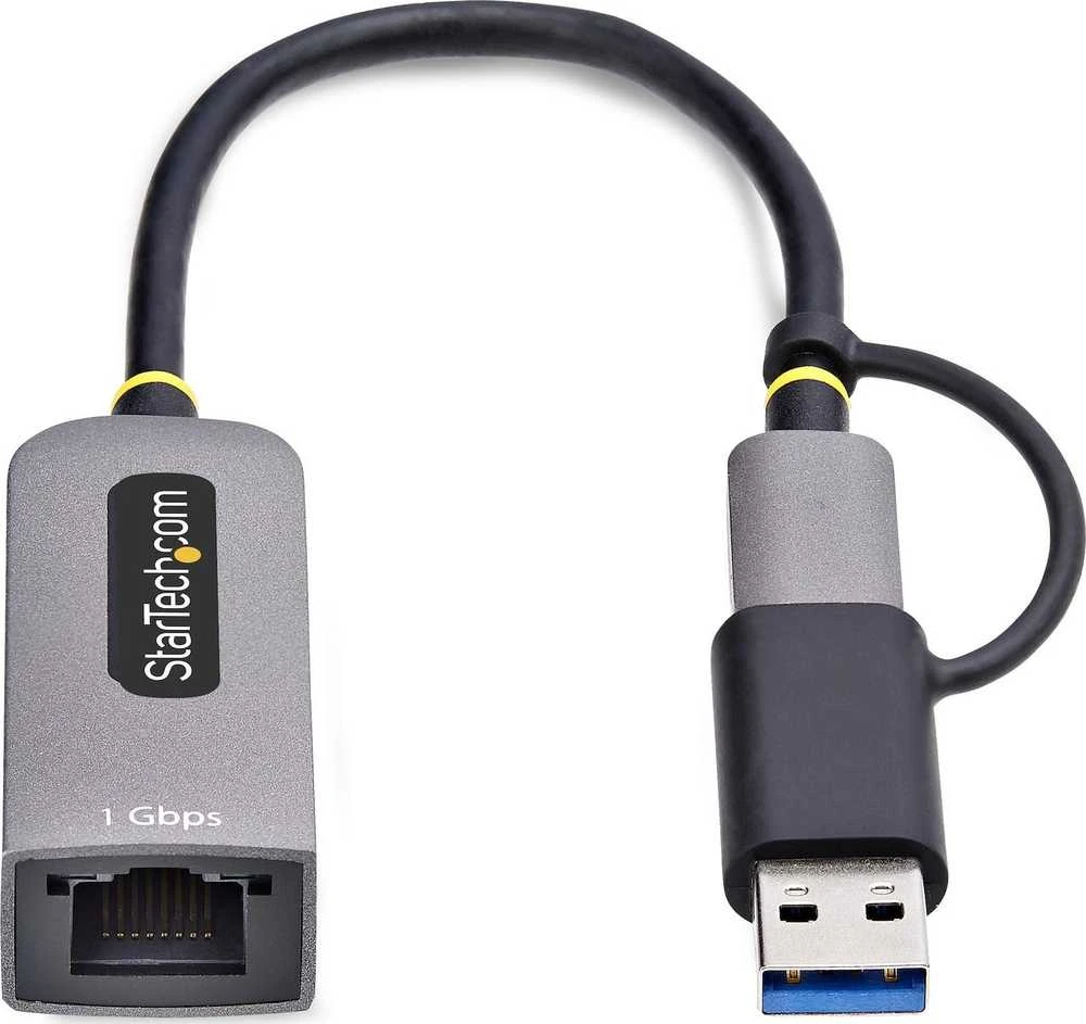 „StarTech“ USB-C–Ethernet adapteris su USB-A adapteriu, 6 colių / 15 cm laidu