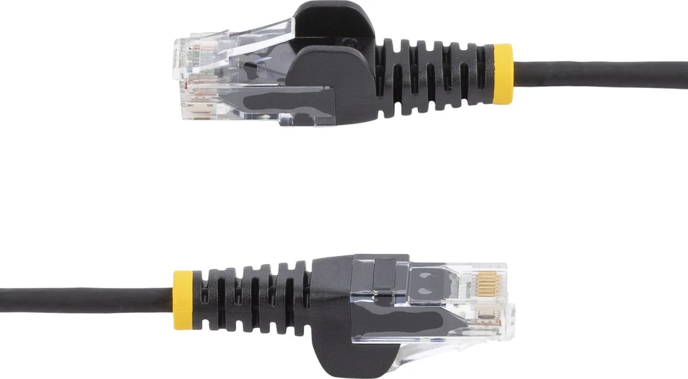 „StarTech CAT6“ kabelis - 1,5 m - juodas/be užsegimo - 28 AWG varinis laidas