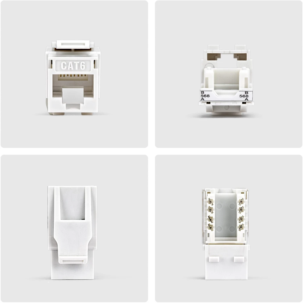 StarTech CAT6 keystone jack 24-pack (C6KEY110WHE24PK)