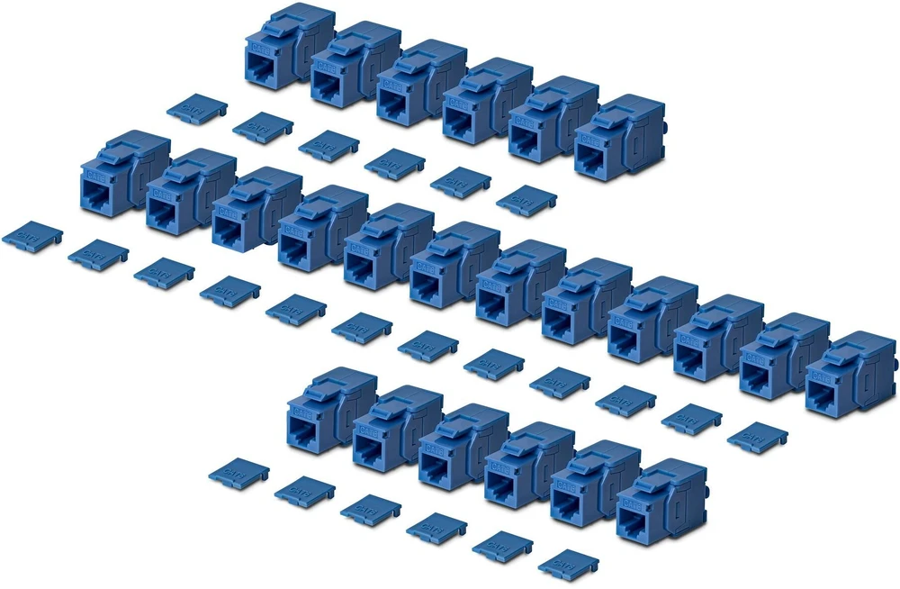 StarTech CAT6 keystone jack 24-pack (C6KEYTL180BL24PK)