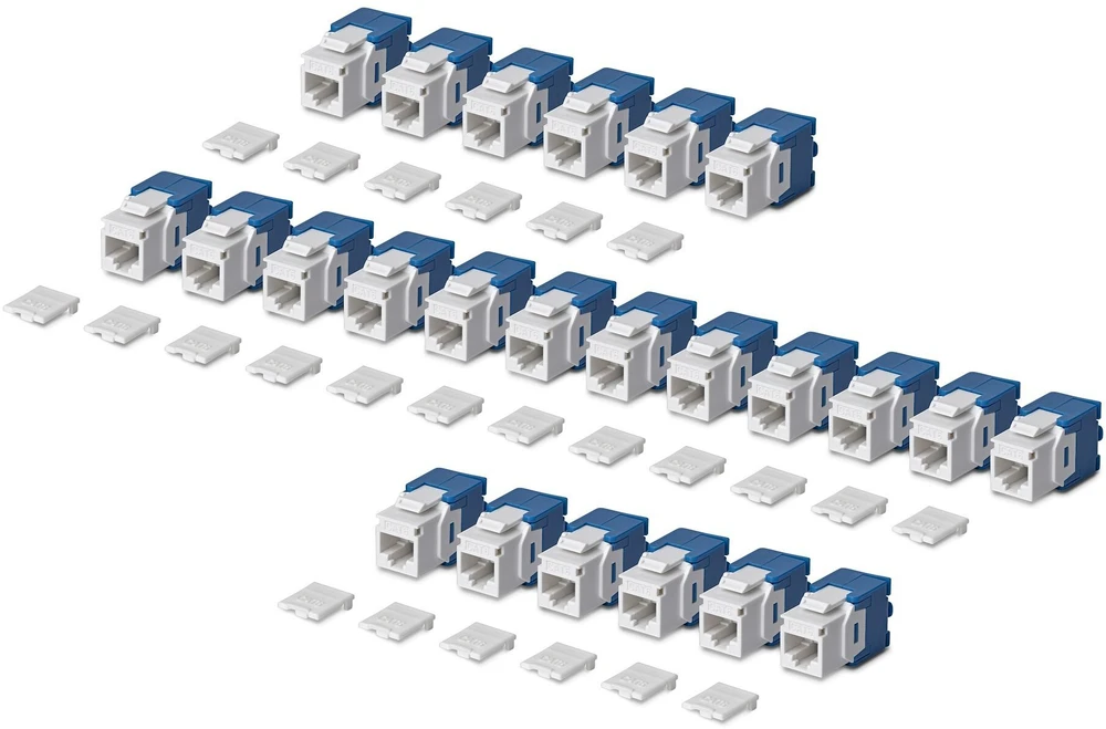 StarTech CAT6 keystone jack 24-pack (C6KEYTL180WH24PK)