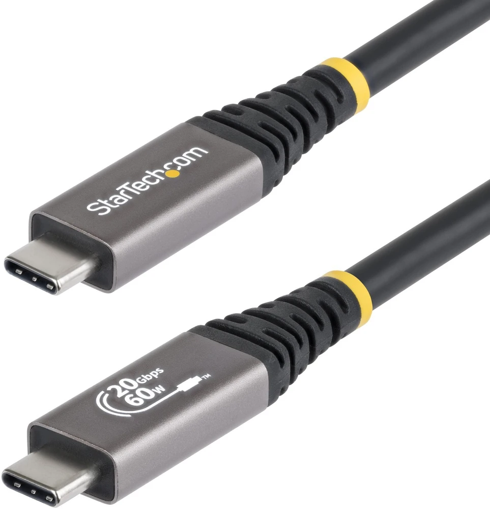Kabelis USB StarTech 3 m USB-C USB4 20 Gb/s 60 W 4K 120Hz DP2.1 Juodas (CC3M20GUSB4CX)