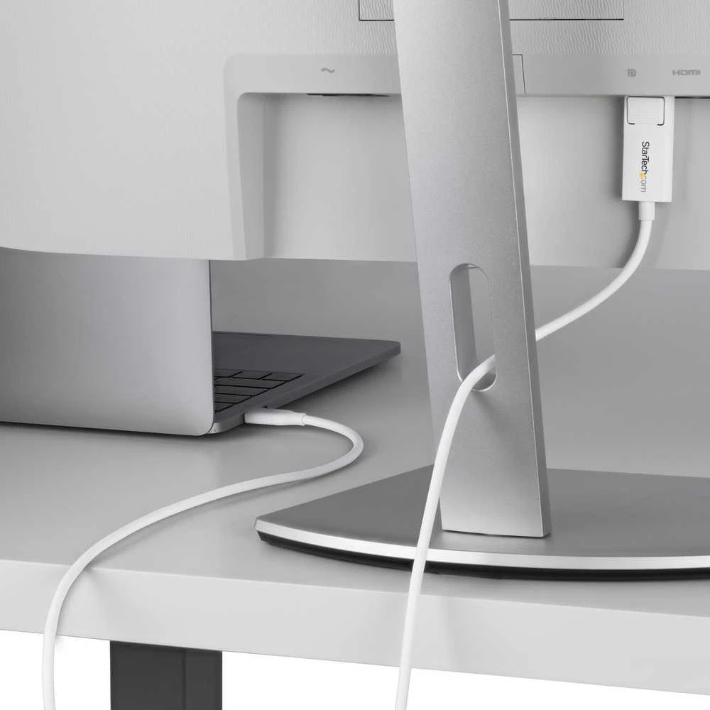 StarTech AV adapteris StarTech CDP2DP2MBW kabelio adapteris 1,9 m DisplayPort USB Type-C Baltas