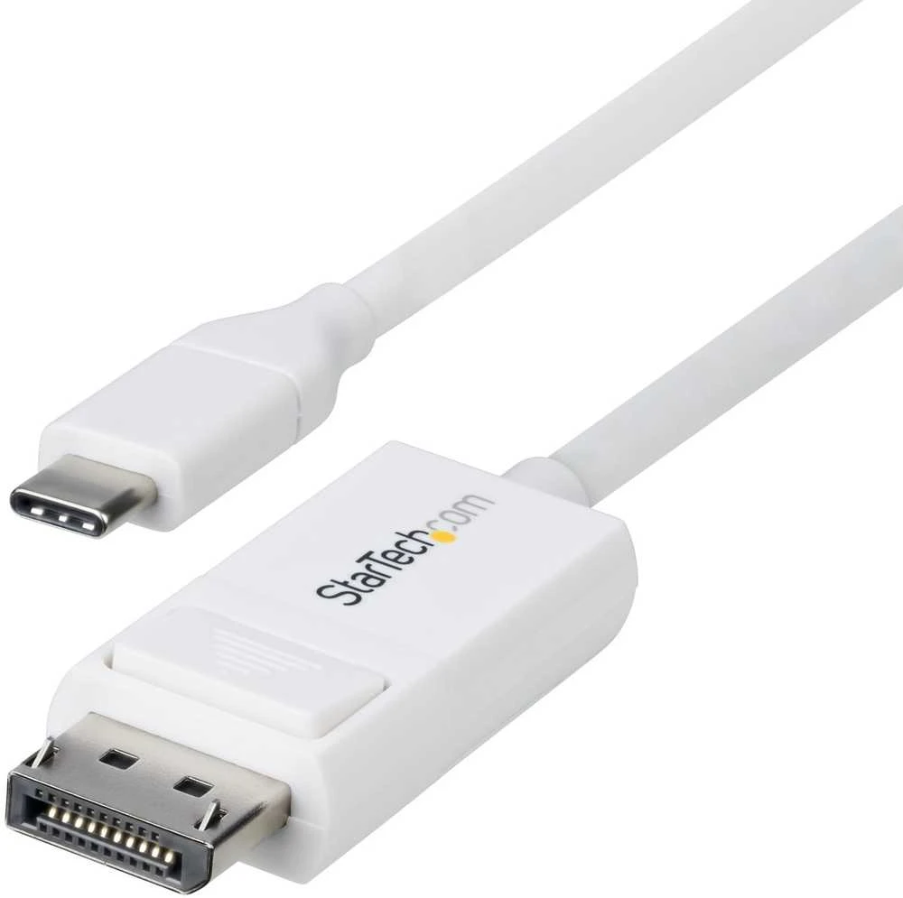 StarTech AV adapteris StarTech CDP2DP2MBW kabelio adapteris 1,9 m DisplayPort USB Type-C Baltas
