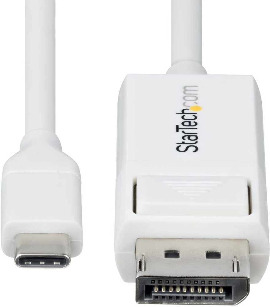 StarTech AV adapteris StarTech CDP2DP2MBW kabelio adapteris 1,9 m DisplayPort USB Type-C Baltas
