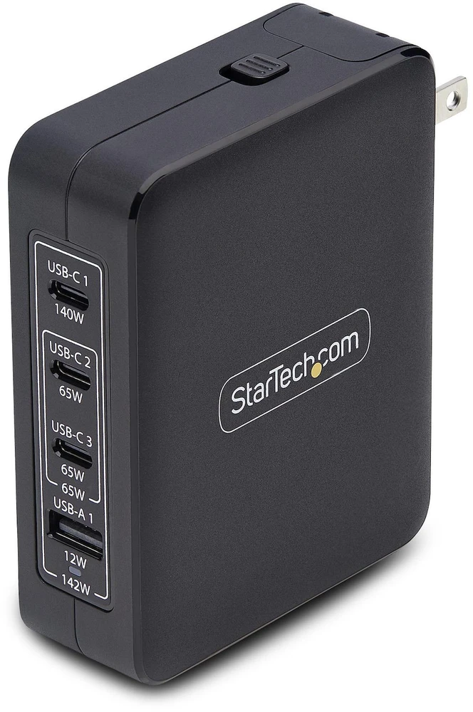 StarTech 140W sieninis įkroviklis su keturiomis jungtimis