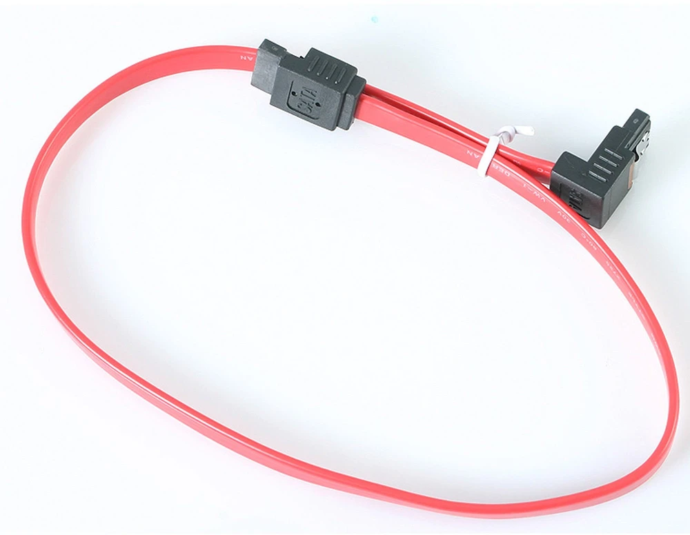 StarTech.com 18 cm fiksuojamoji SATA į stačiojo kampo SATA Serial ATA laidas, 0,457 m, SATA III, SATA 7 kontaktų, SATA 7 kontaktų, vyriškas/vyriškas, raudona