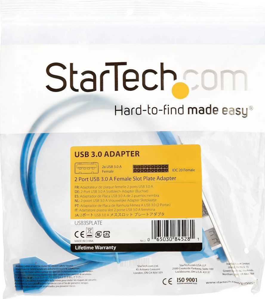 „StarTech“ galiniai prievadai 2x USB 3.0 (USB3SPLATE)