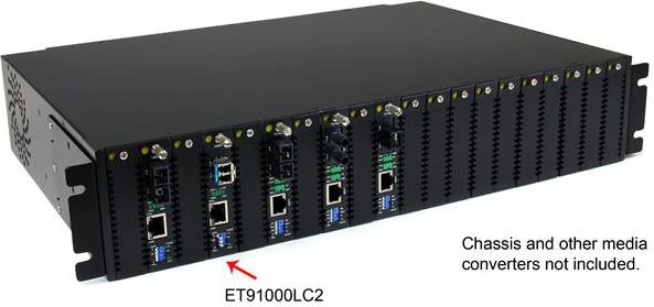StarTech GB MM FIBER MEDIA CONVERTER LC (ET91000LC2)