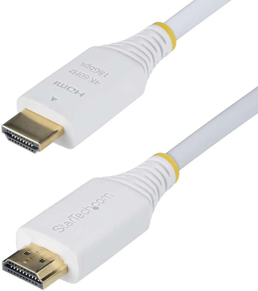 StarTech StarTech HDMI2-CABLE-4K60-6FW kabelis HDMI 1,8 m HDMI Typu A (Standard) Baltas