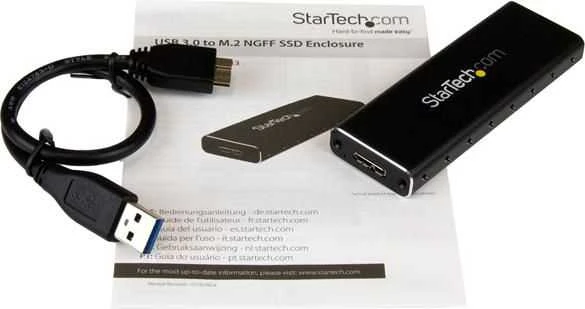 StarTech M.2 SATA SSD laikiklis – USB 3.0 (SM2NGFFMBU33)