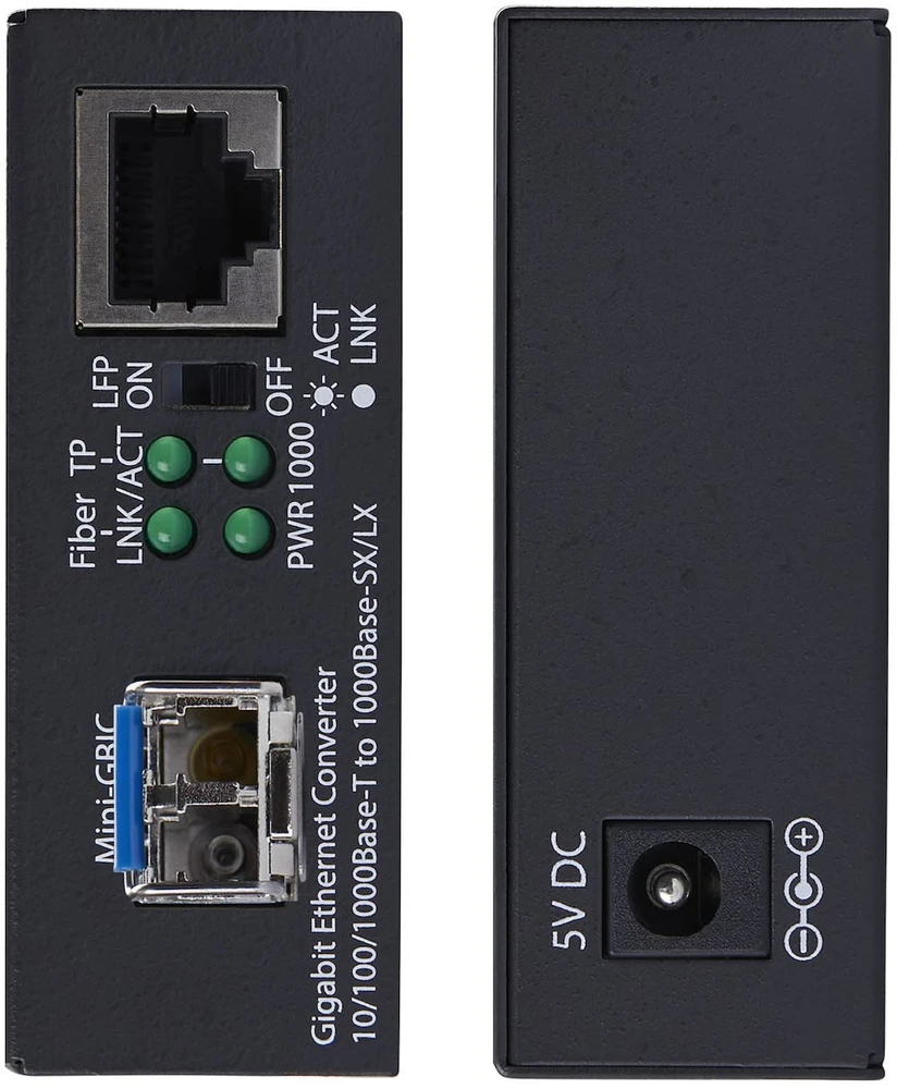 Konverteris šviesolaidinis StarTech StarTech MCM1110SMLC20 tinklo keitiklis 2000 Mbit/s 1310 nm Vienmodis Juodas