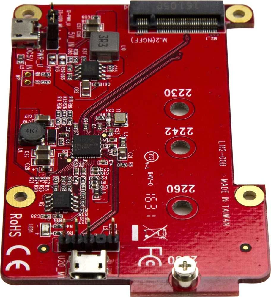 „StarTech“ modulis išplečia USB į M.2 SATA Raspberry Pi (PIB2M21)