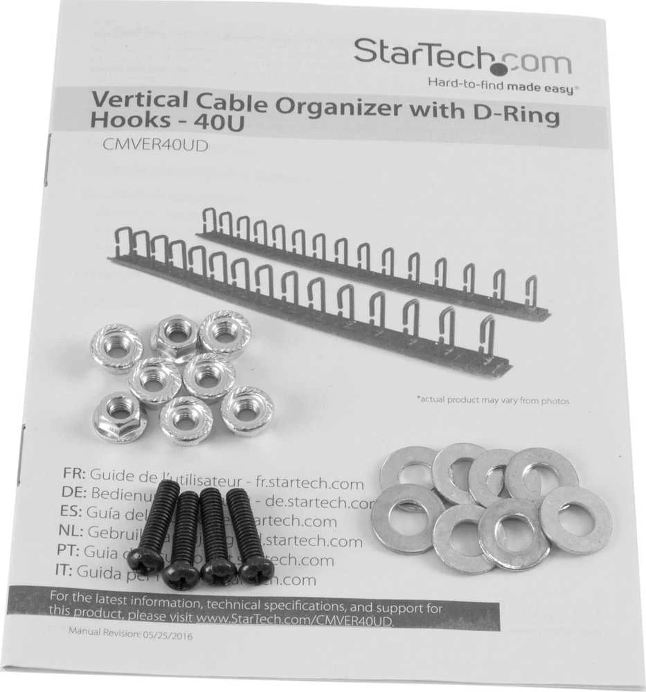 StarTech D-RING HOOK CABLE PANEL - 6FT./.