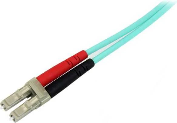 StarTech Kabelis światłowodowy LC/LC OM4 Multimode Duplex 2 m Aqua (450FBLCLC2)